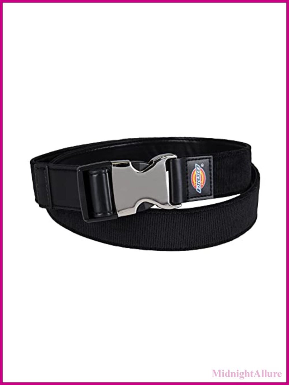 Women's Adjustable Fabric Web Belt with Metal Speed Clip Buckle